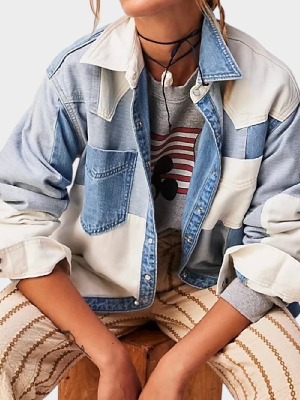 Levi's Donovan Western Shirt Patchwork Blanket - Picture 12 of 12